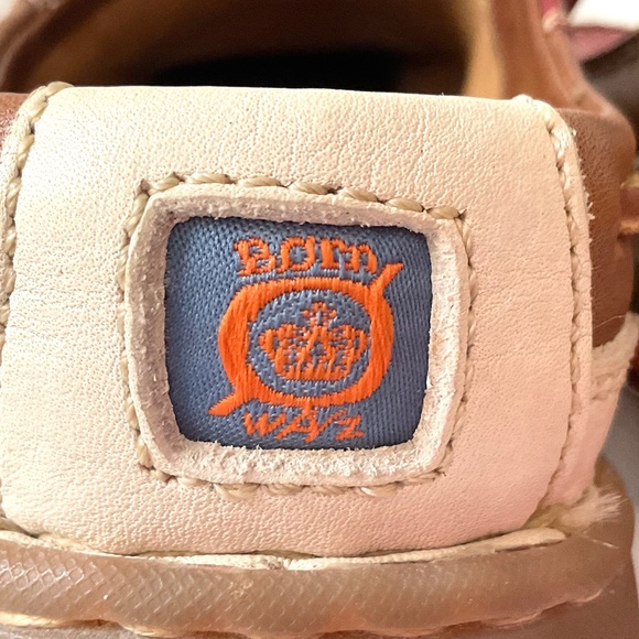 Born Wayz / Børn Men’s Leather Moc-Toe Casual Size 10 M Multi-Tone Red/Tan/Cream - Picture 11 of 16